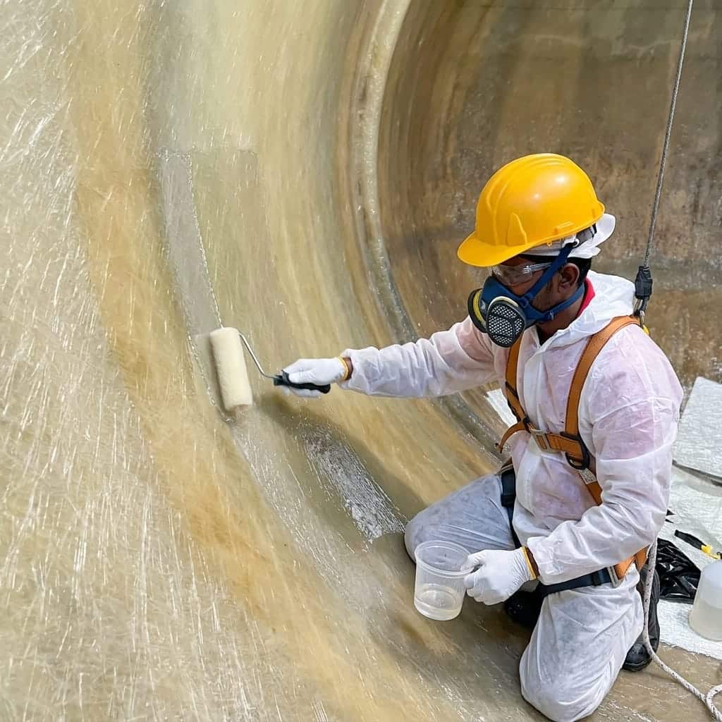 Frp lining in side the tank in Bangladesh